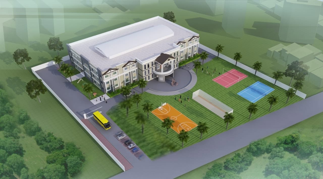 Worthington campus aerial view